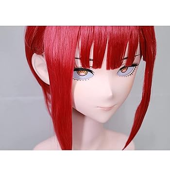 Amazon.co.jp: Kigurumi Mask Doll マキマ コスプレ道具 仮面
